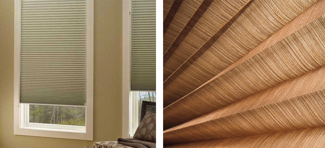 Cellular Blinds installed in a living room