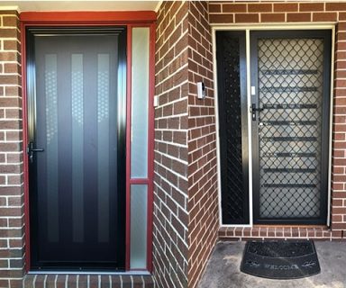 Completed security door installation, Melbourne
